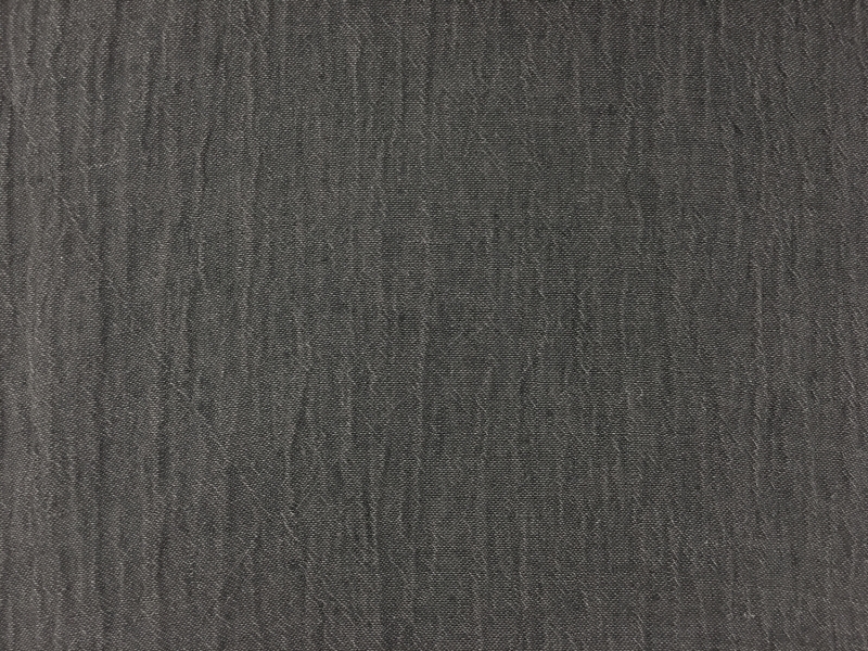 Crinkle Linen Gauze in Charcoal0
