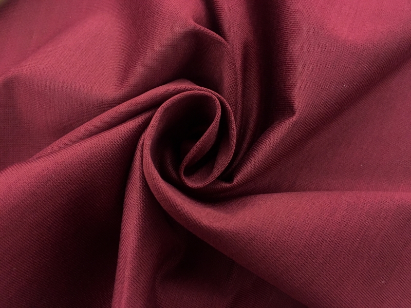 Italian Cotton Jersey in Burgundy1