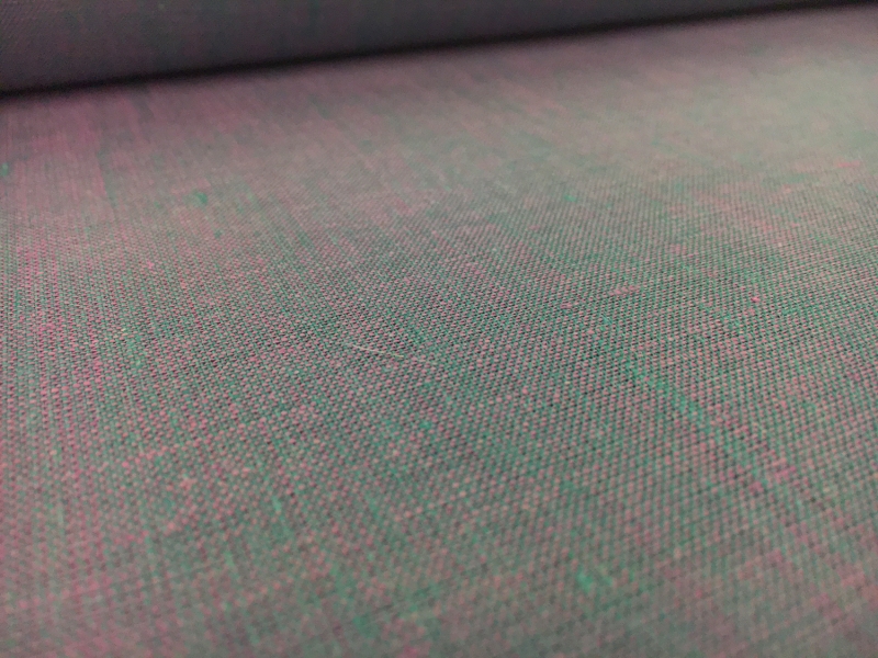 Two Toned Lightweight Linen in Pink Turquoise 0