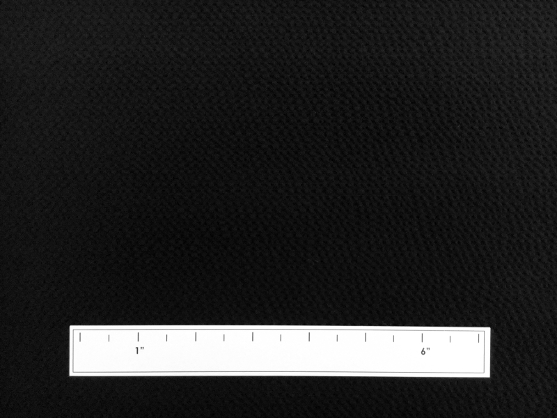 Italian Stretch Virgin Wool Seersucker Crepe in Black2