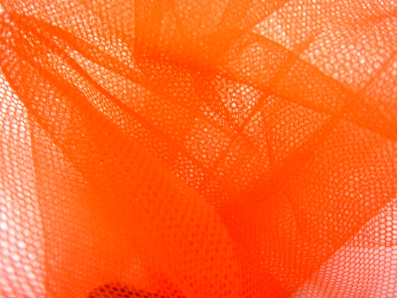 Italian Nylon Tulle in Melograno1