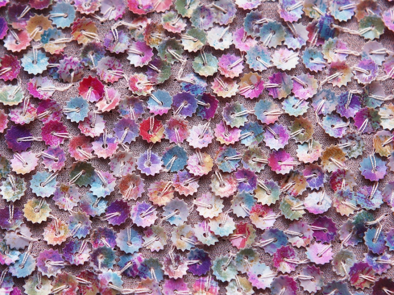 Novelty Sequins on Silk Chiffon3