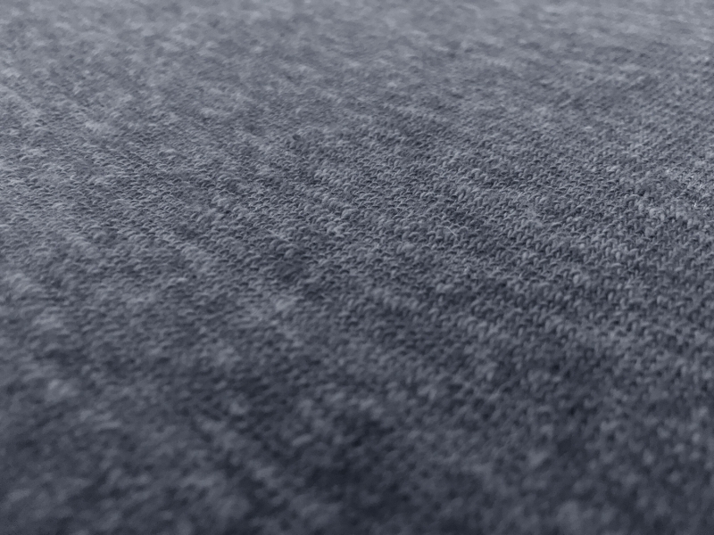 Japanese Cotton Blend Terry Knit in Heather Blue 2
