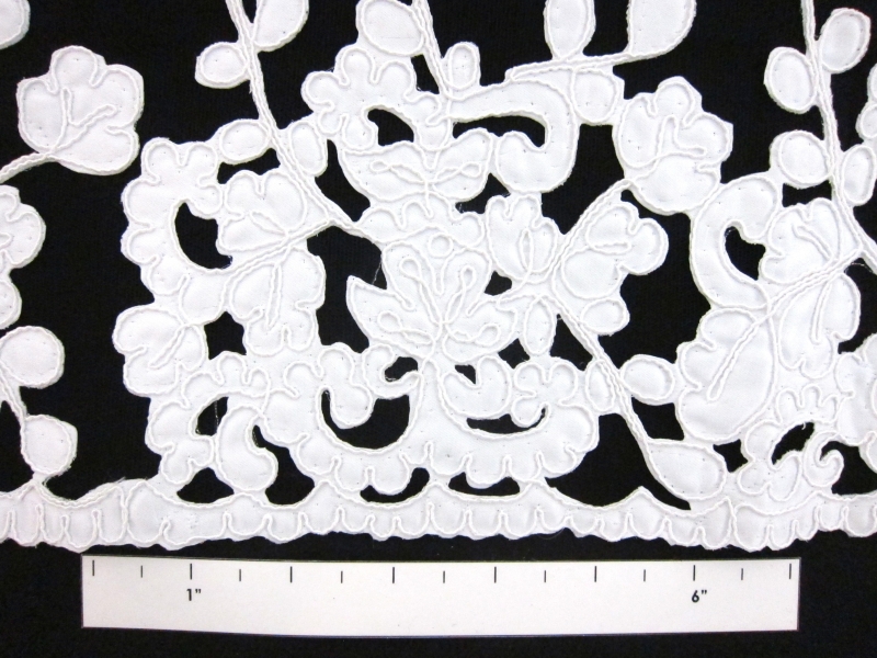 Corded Satin Appliqué on Illusion1