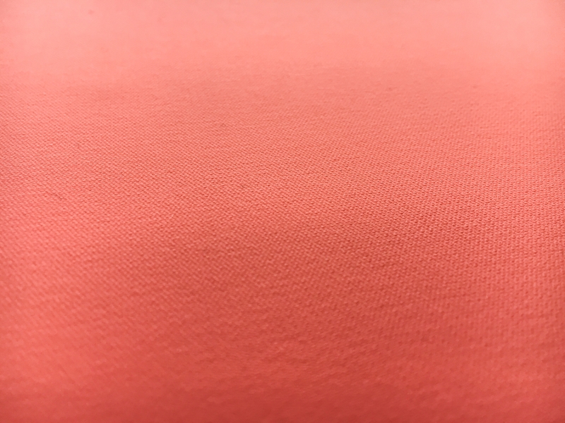 Polyester and Spandex Stretch Crepe in Coral1