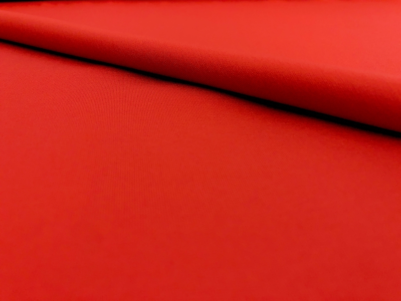 Rayon Blend Ponte Knit in Red Orange2