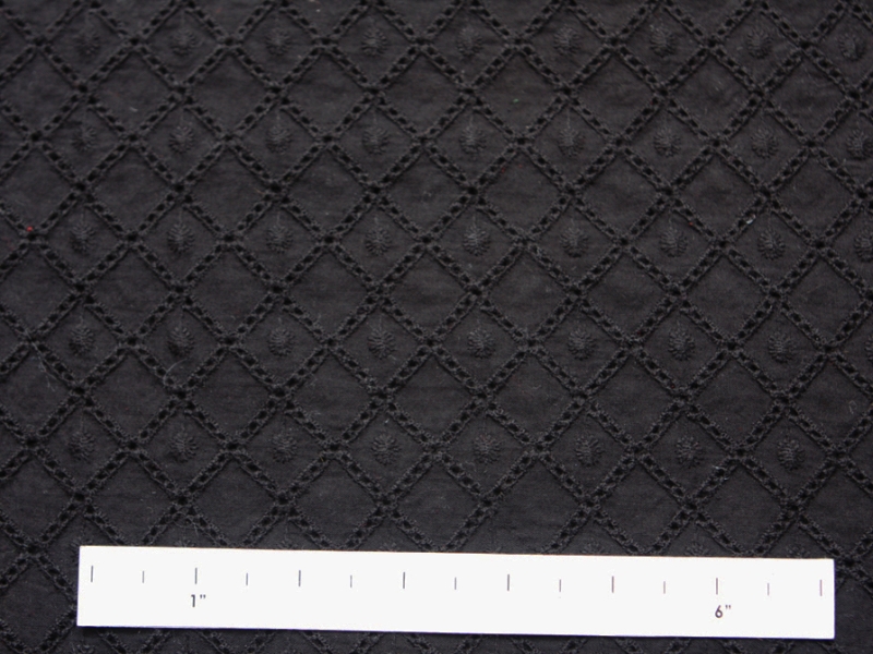 Cotton Eyelet in Black1