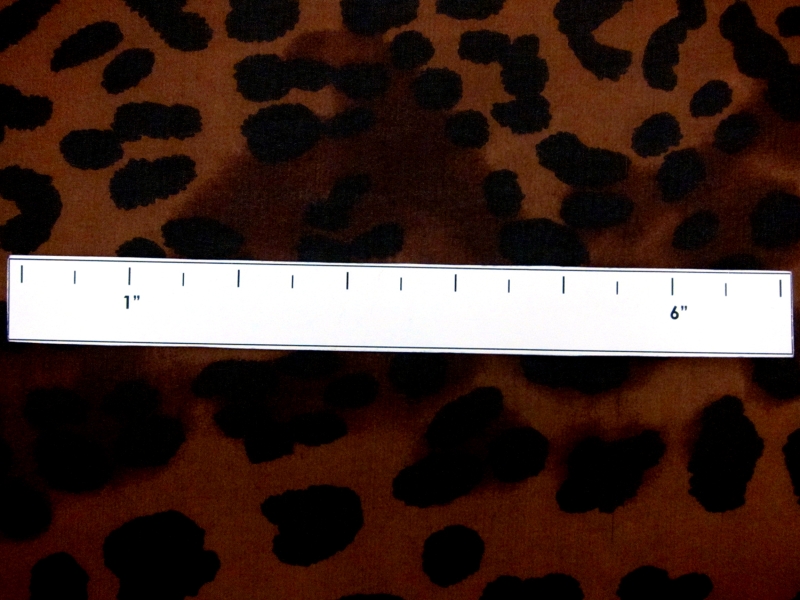 Silk Chiffon in Leopard Print1