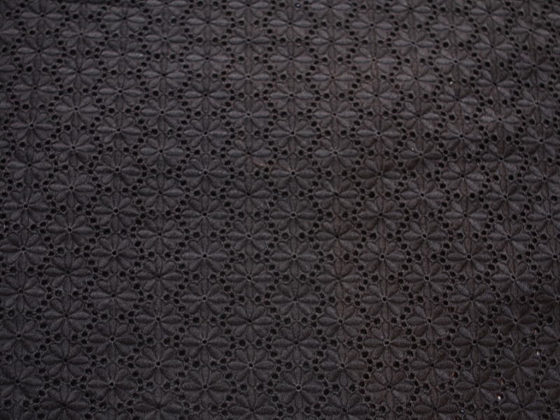 Cotton Eyelet in Black1