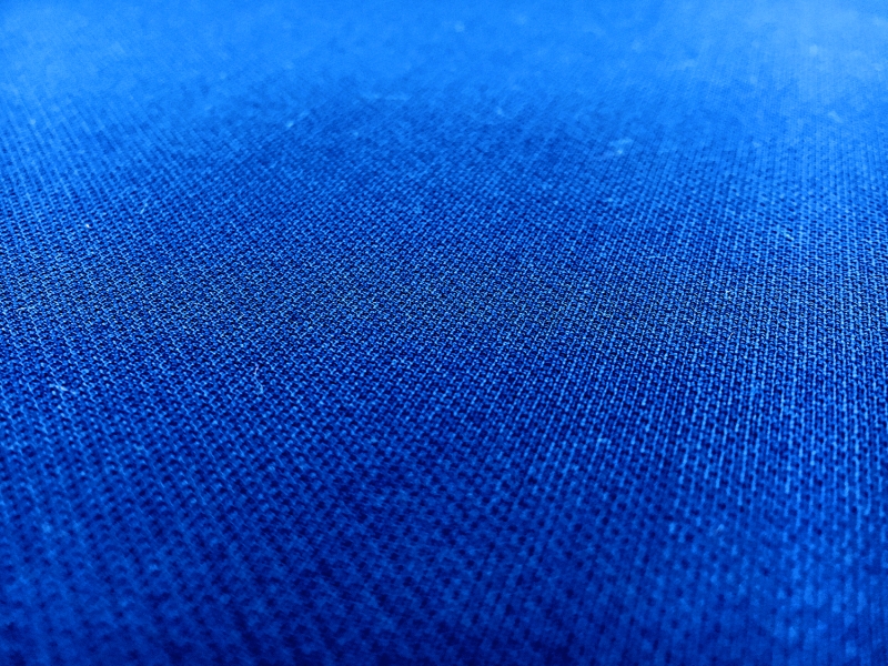 Heavy Silk and Wool in Cobalt0
