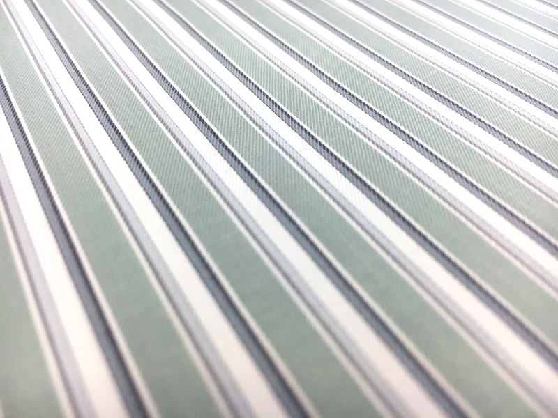 Italian Cotton Shadow Stripe in Sage2