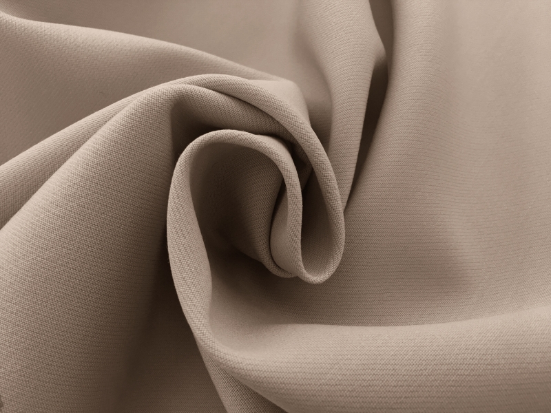 Italian Wool Satin Faille in Oyster1