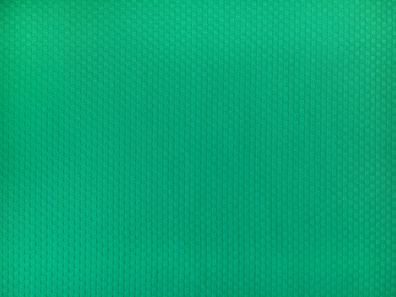 Cotton Stretch Pique in Jade Green2