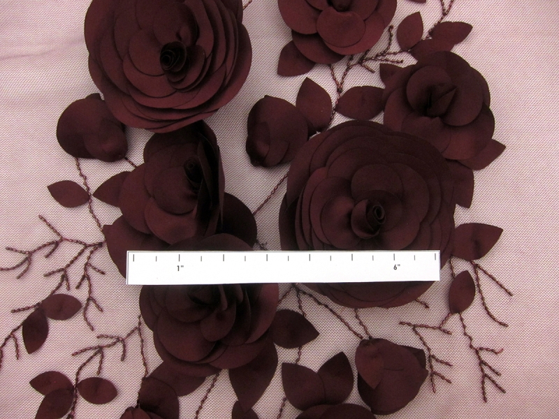 Flower Appliqué on Tulle Panel3