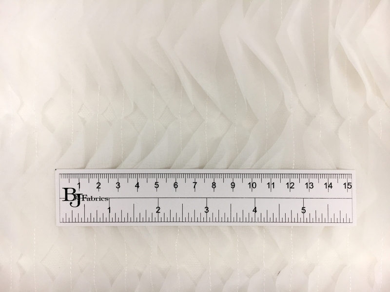 Novelty Chiffon Laser Cut Ruffles on Tulle2