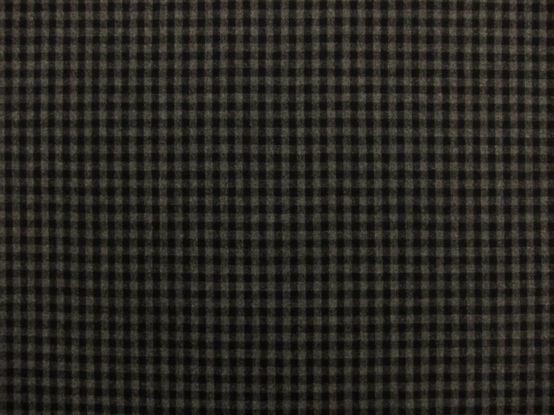 Virgin Wool Lycra Flannel Check1