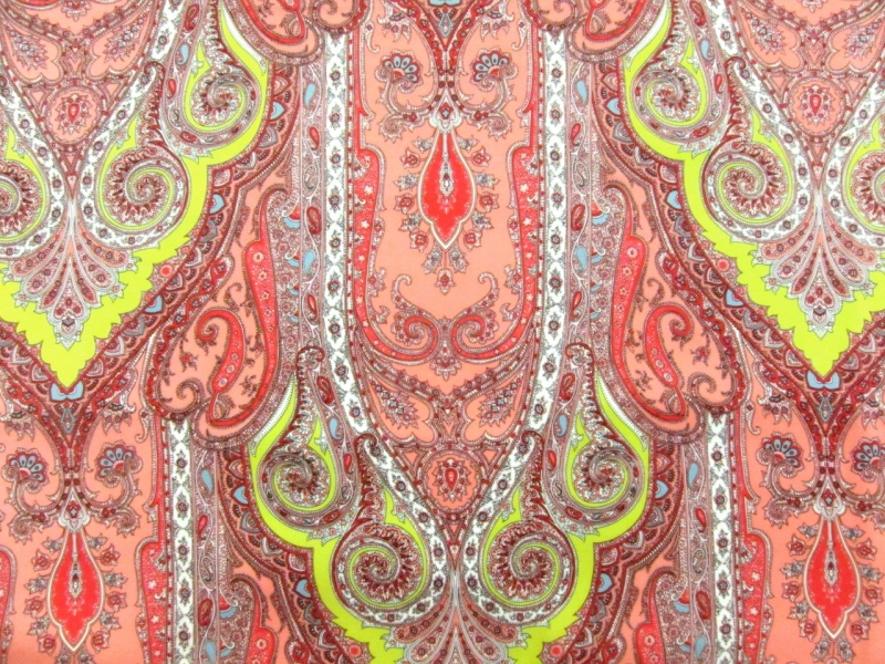 Printed Silk Charmeuse0
