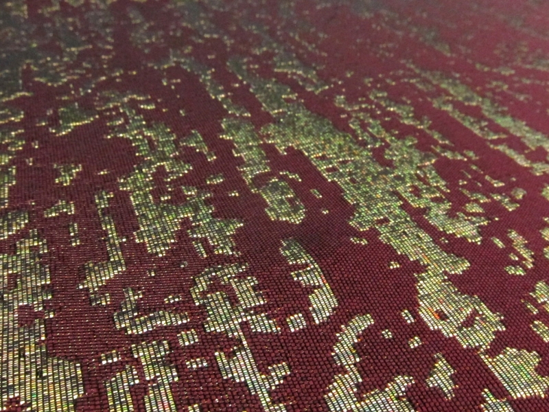 Metallic Hologram Damask2