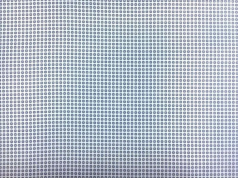 Cotton Shirting Petite Squares Print in Navy0