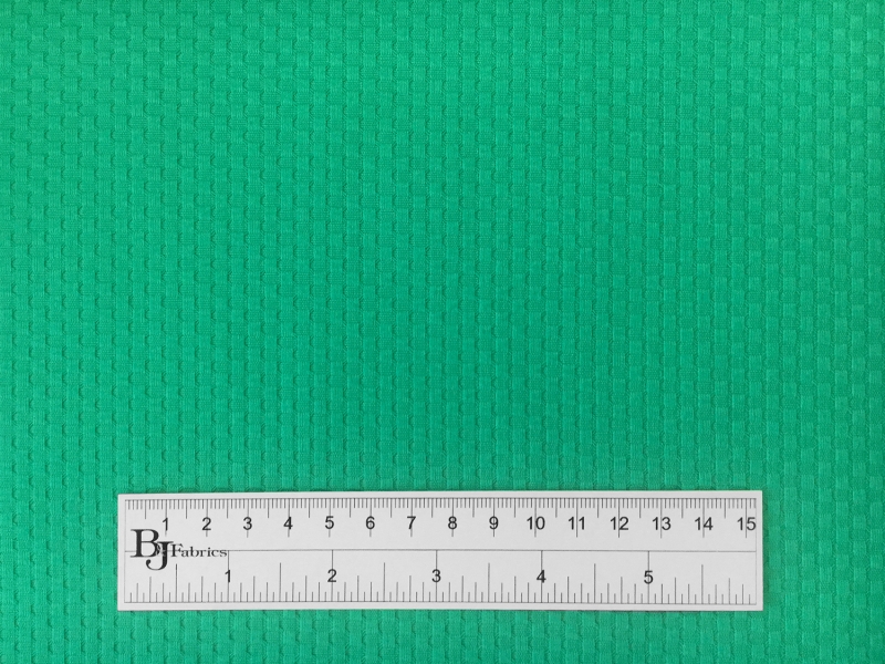 Cotton Stretch Pique in Jade Green3