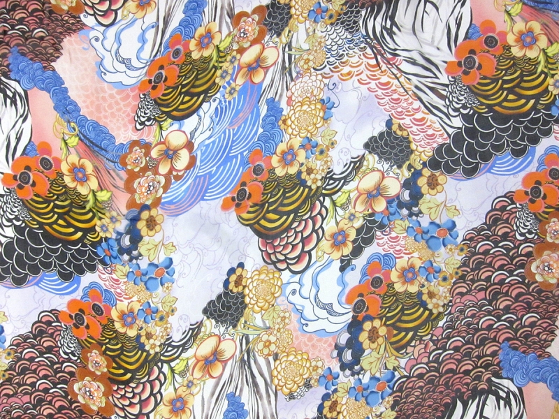 Printed Silk Chiffon0