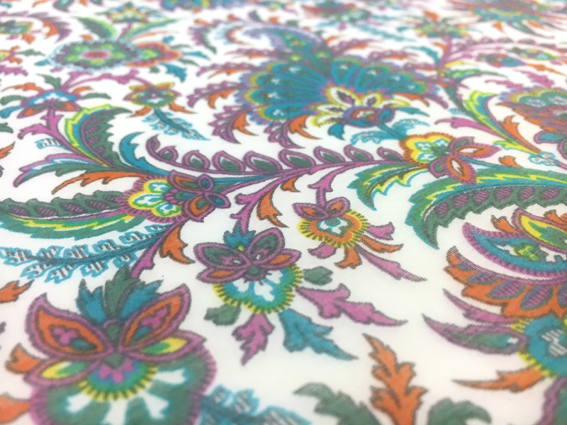 Ratti Cotton Silk Voile Paisley Print2