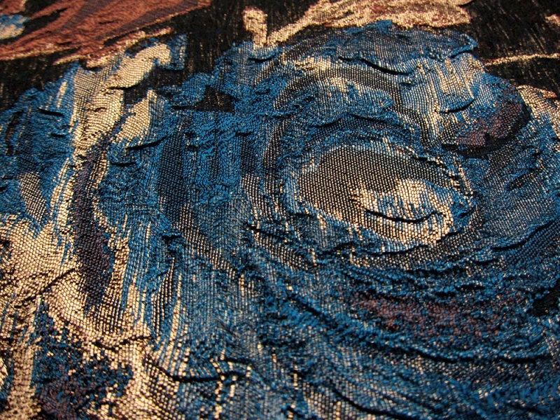 Silk Blend Metallic Floral Cloqué 1