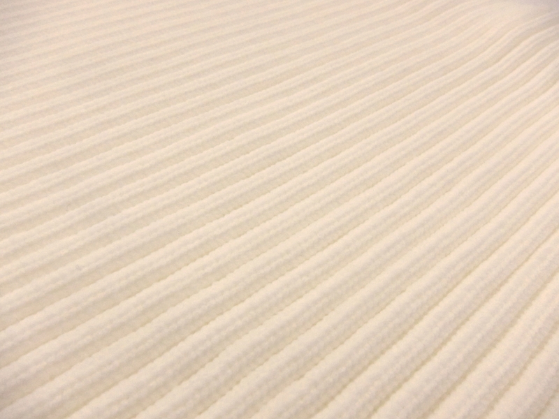 Nylon Rib Knit in Off White0