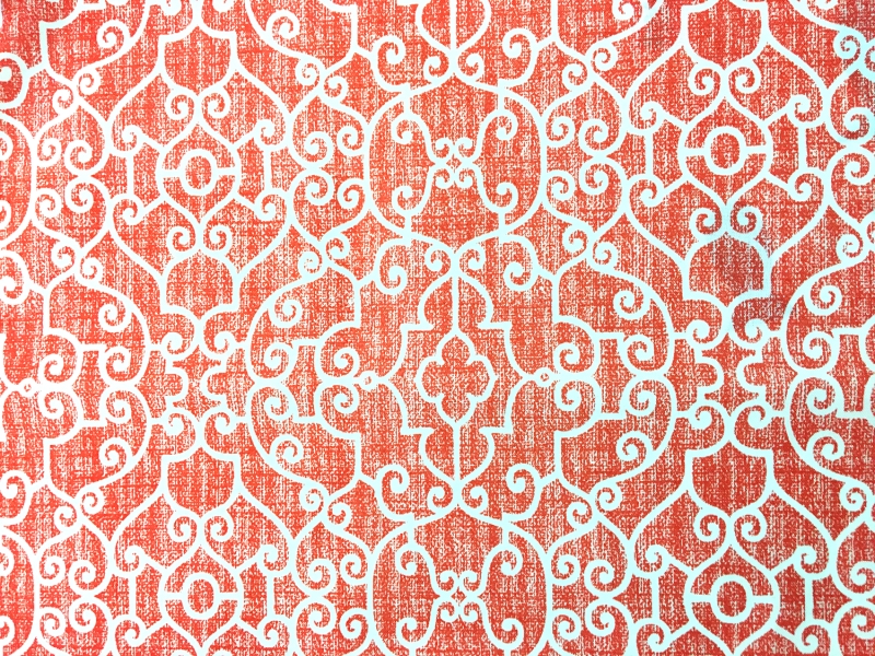 Outdoor Spun Polyester Canvas with Geometric Print 0