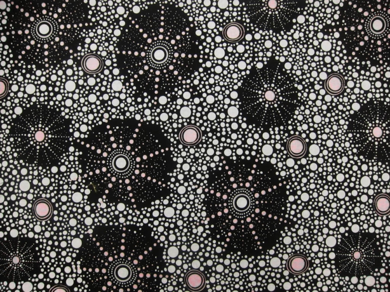 Australian Cotton Print With Aboriginal Motif0