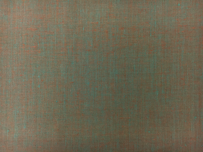 Two Toned Lightweight Linen in Turquoise Burnt Orange2