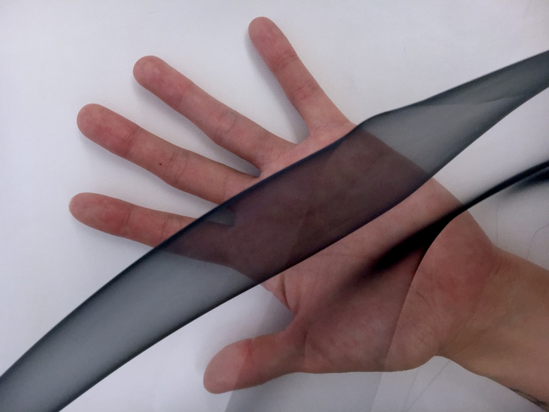 Japanese Polyester Extra Fine Organza in Black1