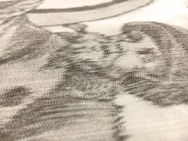 Warp Printed Heavy Silk Taffeta with Provincial Scenes4