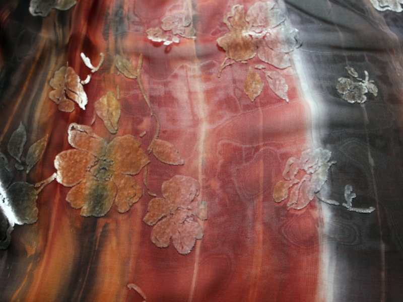 Silk Rayon Burn Out Velvet0