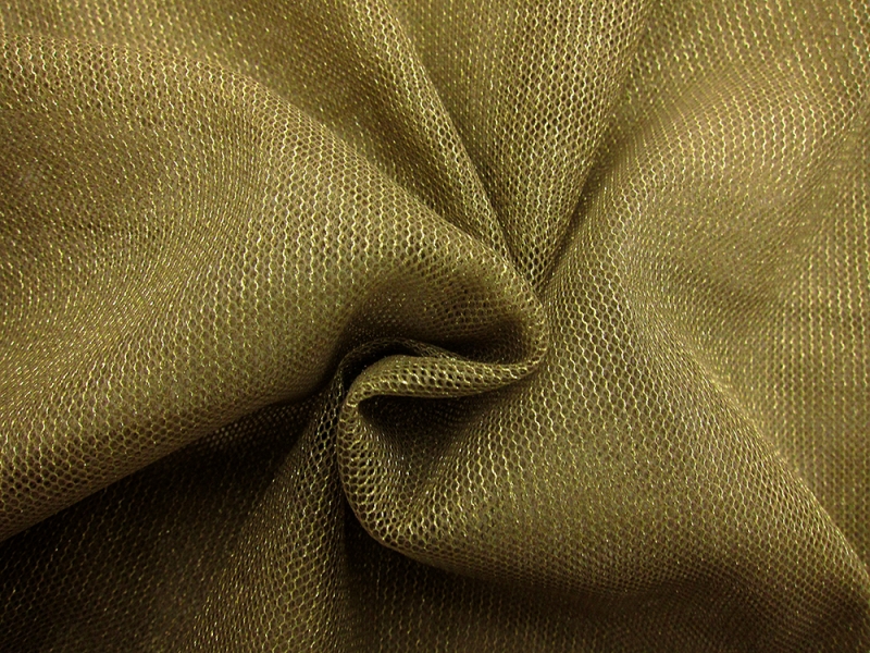 Metallic Nylon Tulle in Verde Salvia0