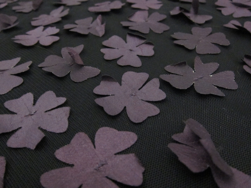 Flowers Appliqué on Tulle2