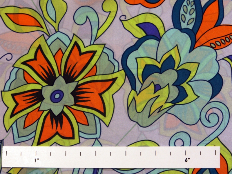Printed Silk Charmeuse0