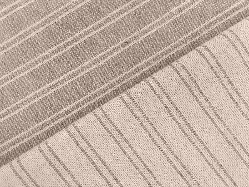 Linen Cotton Poly Striped Upholstery0