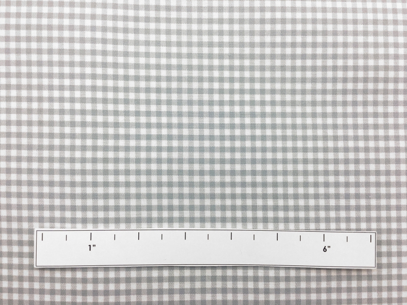 Carolina Cotton Gingham in Platinum1