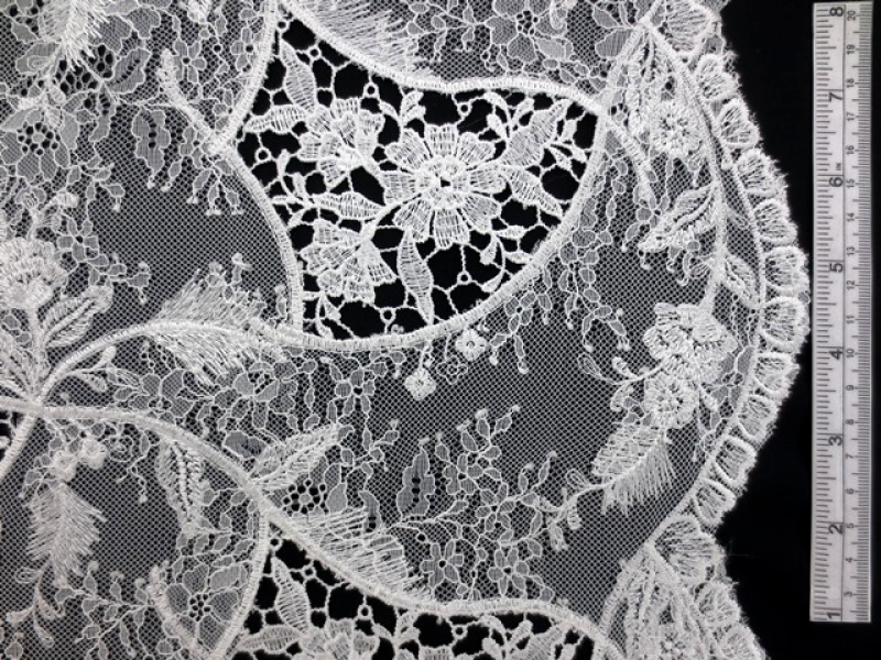Embroidered Chantilly Lace0