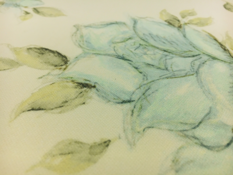 Printed Heavy Silk and Wool with Lightly Sketched Florals2