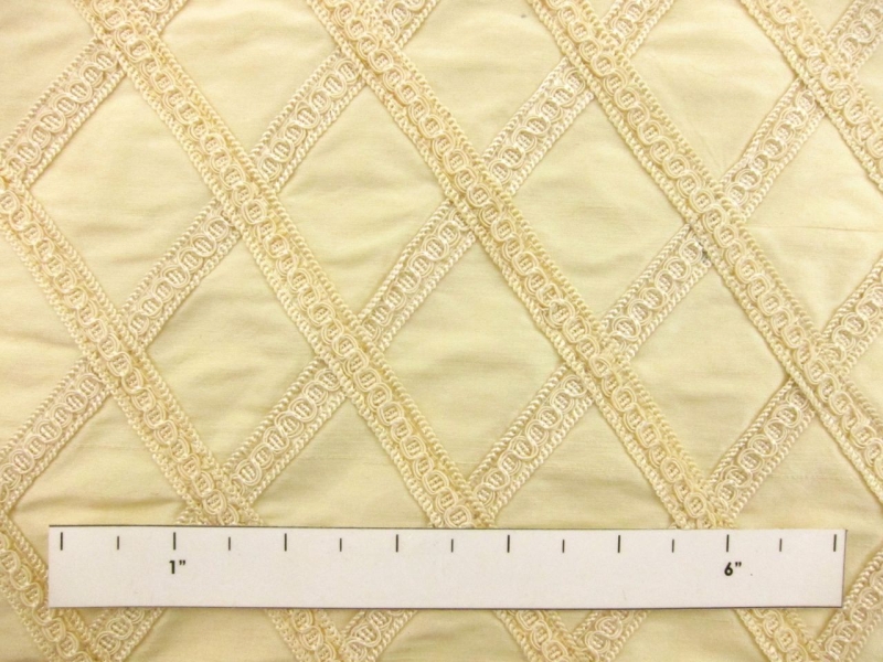 Trim Embroidered Silk Shantung1