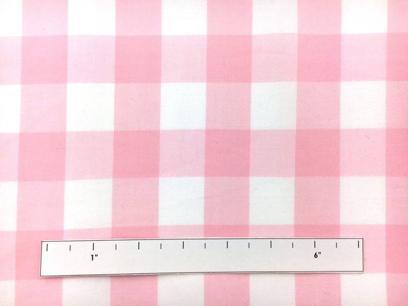 Carolina Cotton Gingham in Rose Petal1