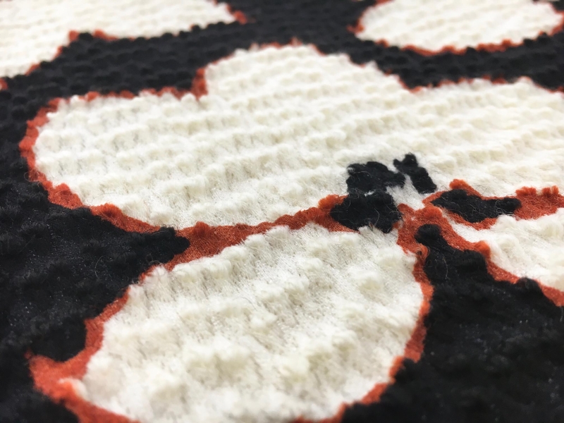 Wool and Nylon Panel with Large Florals2