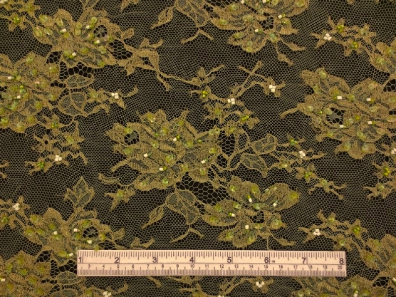 Beaded Metallic Chantilly Lace1