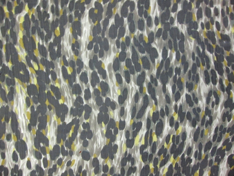 Printed Crinkle Silk Chiffon0