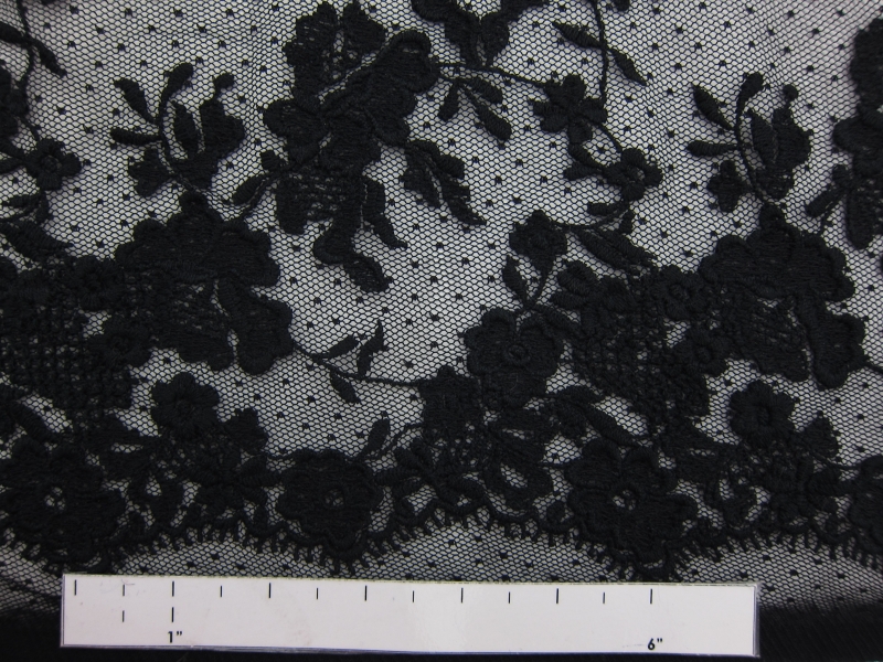 Embroidered Cotton Point D'Esprit1