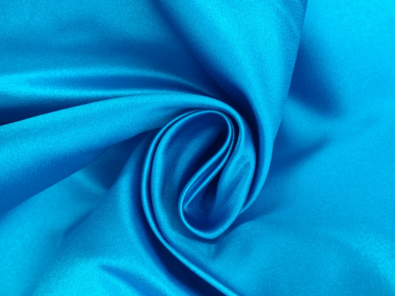 Italian Silk Duchesse Satin in Cerulean0