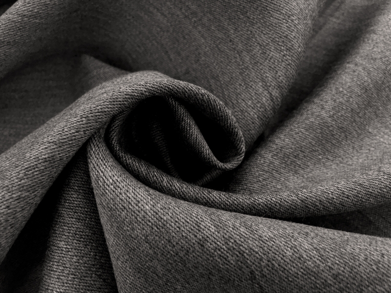 Italian Wool Twill Suiting in Heather Grey1