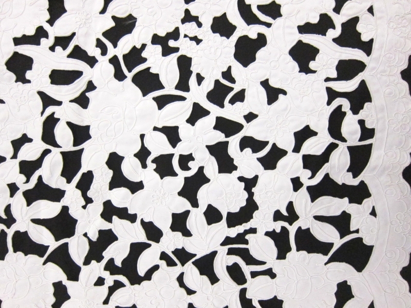 Laser Cut Corded Satin 0